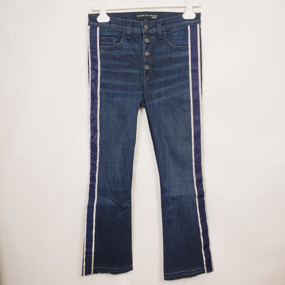 Veronica Beard boot side strap jeans - Picture 2 of 10